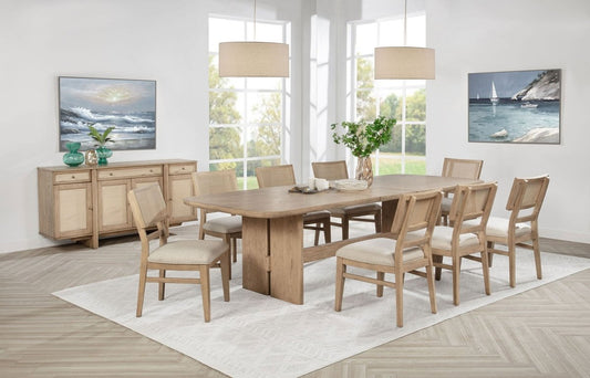 Kailani - Rectangular Wood Dining Table Set 7 Piece Dining Room Sets by Coaster Fine Furniture - Walls Furniture & Mattress