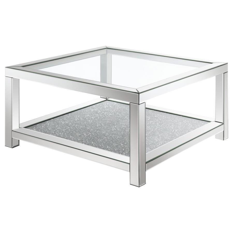 Valentina - Square Glass Top Table End Tables by CoasterElevations - Walls Furniture & Mattress