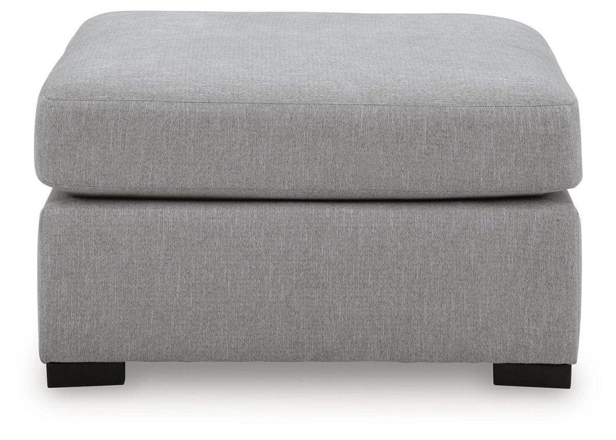 Lakepoint - Oversized Accent Ottoman - Nickel Accent Ottomans by Benchcraft® - Walls Furniture & Mattress