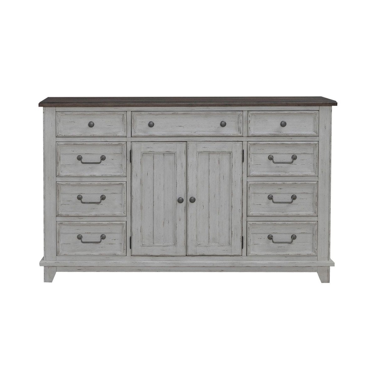 River Place - 2 Door 9 Drawer Dresser - White Dressers by Liberty Furniture - Walls Furniture & Mattress