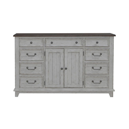 River Place - 2 Door 9 Drawer Dresser - White Dressers by Liberty Furniture - Walls Furniture & Mattress