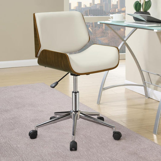 Addington - Upholstered Adjustable Office Desk Chair Swivel Chairs by CoasterEveryday - Walls Furniture & Mattress