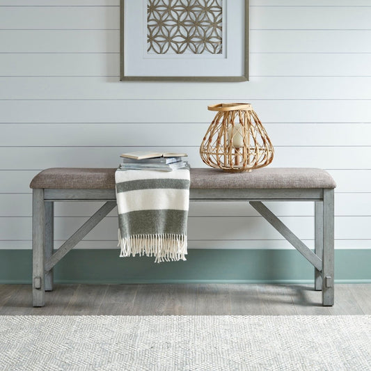 Newport - Counter Height Dining Bench - Gray Counter Benches by Liberty Furniture - Walls Furniture & Mattress