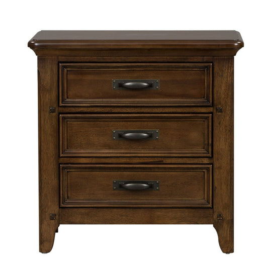 Saddlebrook - Nightstand - Dark Brown Accent Nightstands by Liberty Furniture - Walls Furniture & Mattress