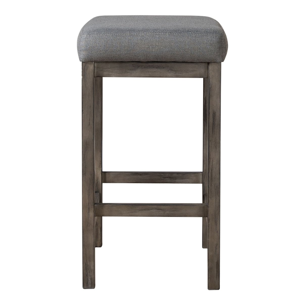 Hayden Way - Upholstered Console Stool - Washed Gray Counter Height (24" - 27") by Liberty Furniture - Walls Furniture & Mattress