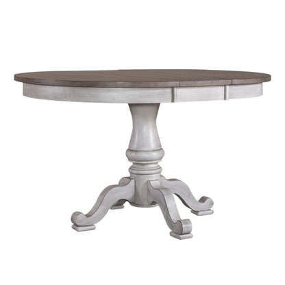 Ocean Isle - 5 Piece Pedestal Table Set - Antique White 5 Piece Dining Room Sets by Liberty Furniture - Walls Furniture & Mattress