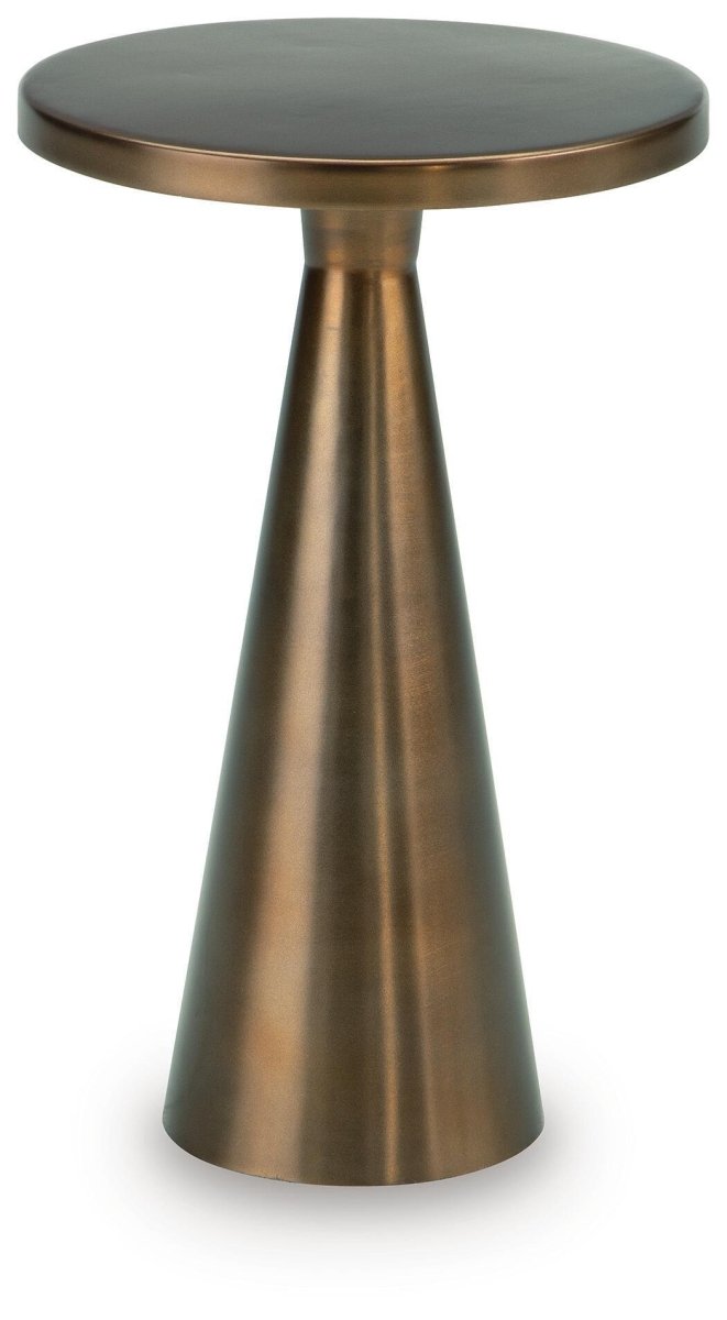 Budington - Accent Table - Light Bronze Finish Accent Tables by Signature Design by Ashley® - Walls Furniture & Mattress
