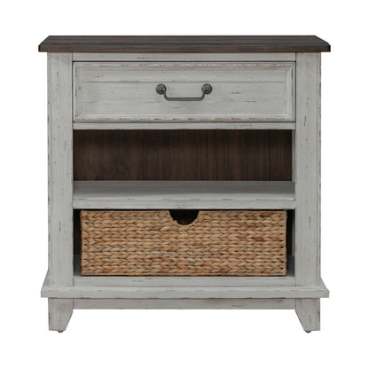 River Place - Bedside Chest With Charging Station - White Bedside Chests by Liberty Furniture - Walls Furniture & Mattress