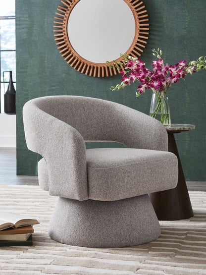 Nashkins - Swivel Accent Chair - Pebble Swivel Chairs by Signature Design by Ashley® - Walls Furniture & Mattress