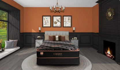 Copper Hybrid Firm Quilted TXL Mattress Hybrid Mattresses by Spring Air - Walls Furniture & Mattress