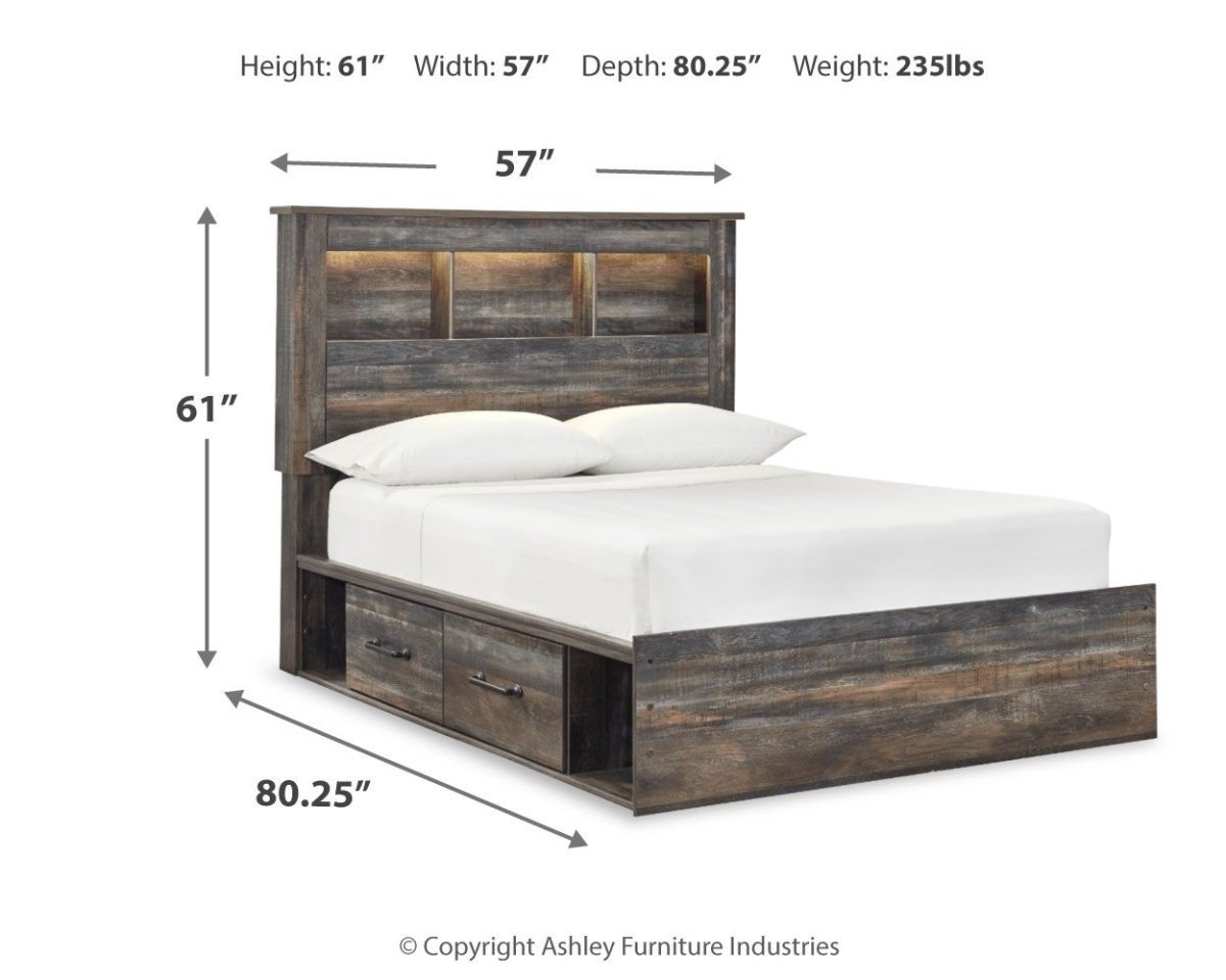 Drystan - Panel Bookcase Bed Panel Beds by Signature Design by Ashley® - Walls Furniture & Mattress