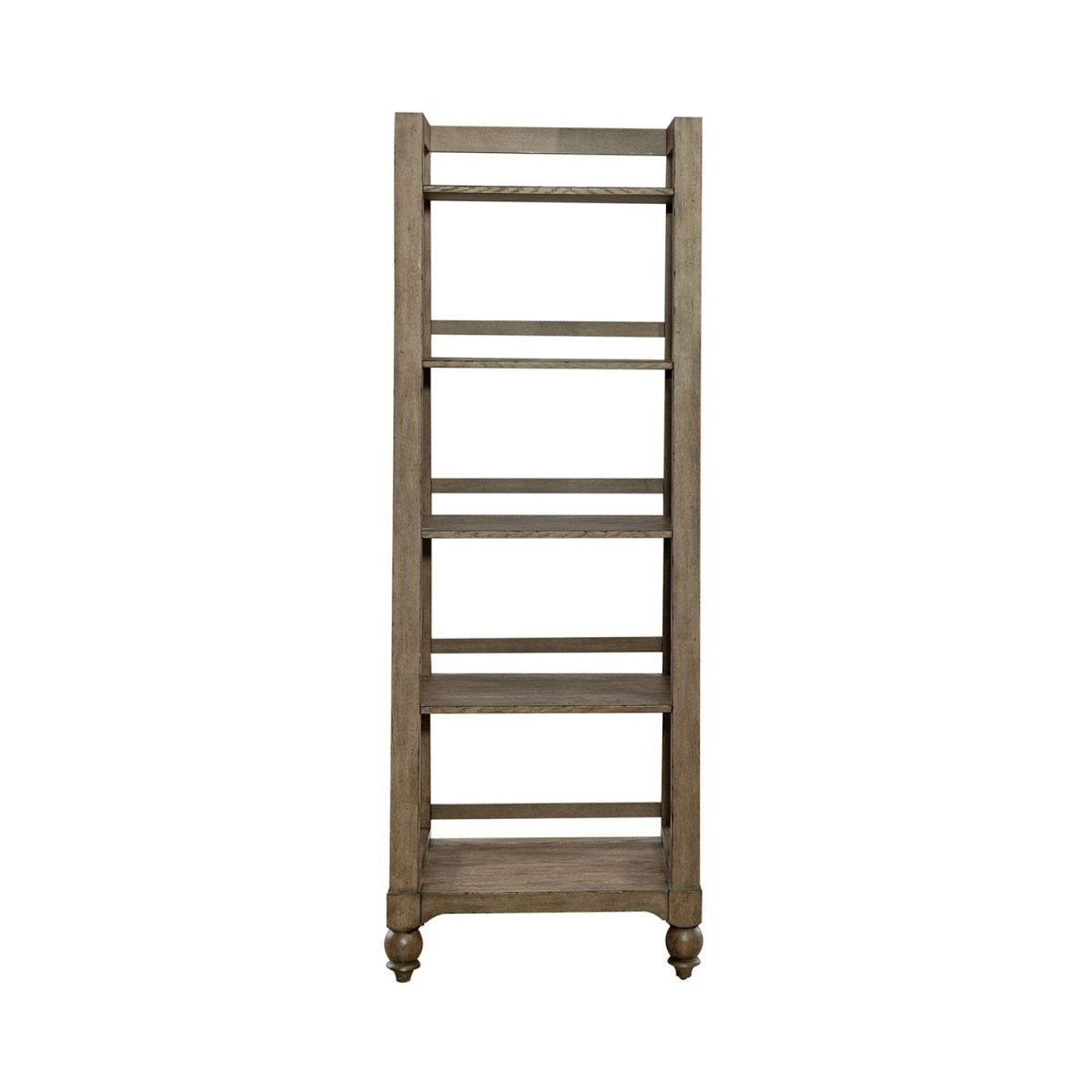 Americana Farmhouse - Wood Leaning Pier Bookcase - Dusty Taupe Piers by Liberty Furniture - Walls Furniture & Mattress