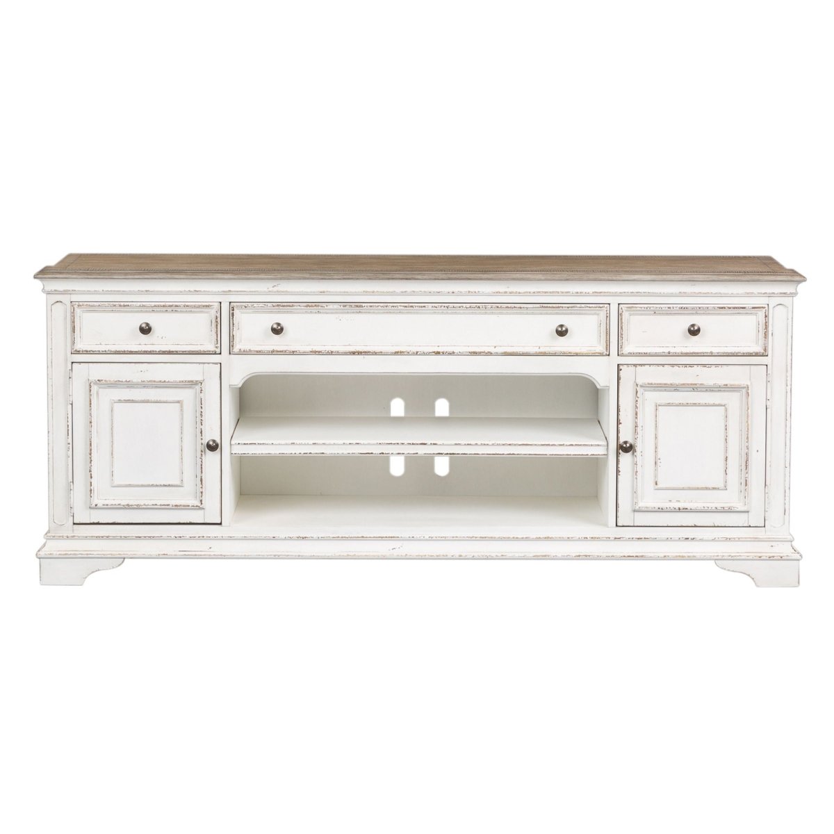 Magnolia Manor - Entertainment TV Stand - White TV Stands by Liberty Furniture - Walls Furniture & Mattress