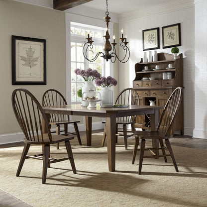 Hearthstone Ridge - Rectangular Table Set 5 Piece Dining Room Sets by Liberty Furniture - Walls Furniture & Mattress