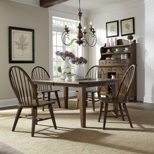 Hearthstone Ridge - Rectangular Table Set 5 Piece Dining Room Sets by Liberty Furniture - Walls Furniture & Mattress