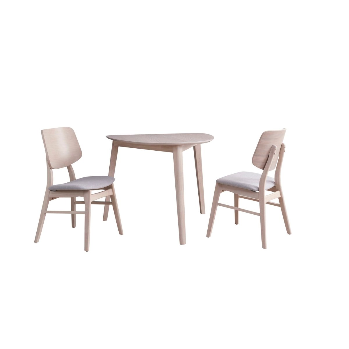 Oscar - Corner Table & 2 Chairs 3 Piece Dining Room Sets by New Classic - Walls Furniture & Mattress