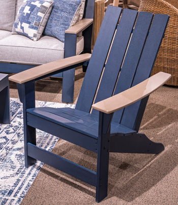 East Beach - Black / Beige - Adirondack Chair Arm Chairs by Signature Design by Ashley® - Walls Furniture & Mattress