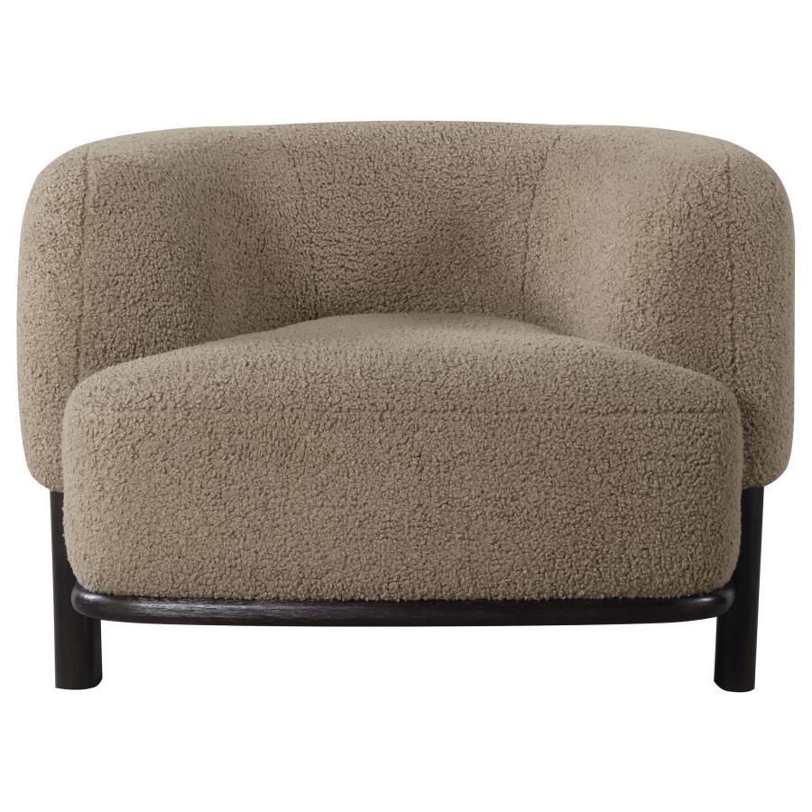 Lawler - Upholstered Barrel Back Accent Chair Accent Chairs by CoasterEveryday - Walls Furniture & Mattress