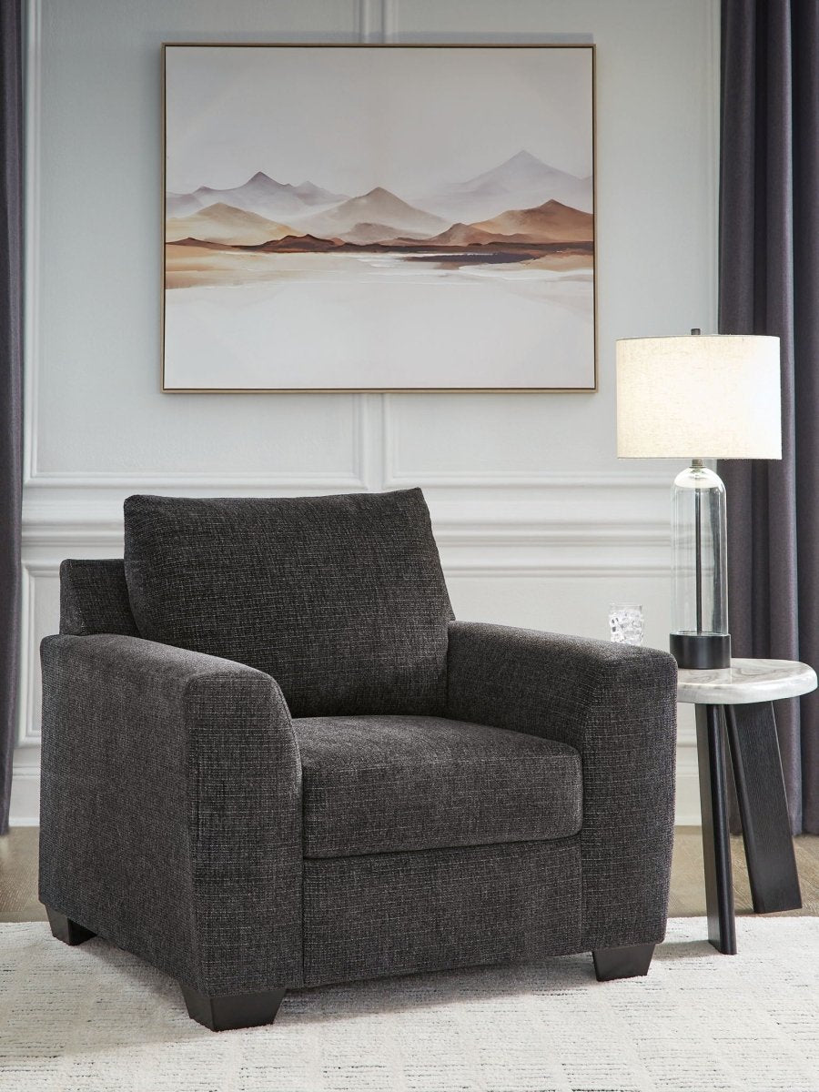Loreo - Living Room Set Stationary Chair & Ottoman by Benchcraft® - Walls Furniture & Mattress