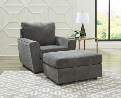 Stairatt - Living Room Set Stationary Chair & Ottoman by Signature Design by Ashley® - Walls Furniture & Mattress