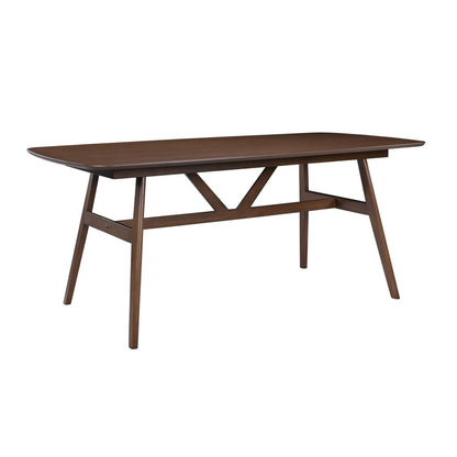 Miller - 78" Complete Dining Table - Dark Brown Dining Tables by New Classic - Walls Furniture & Mattress