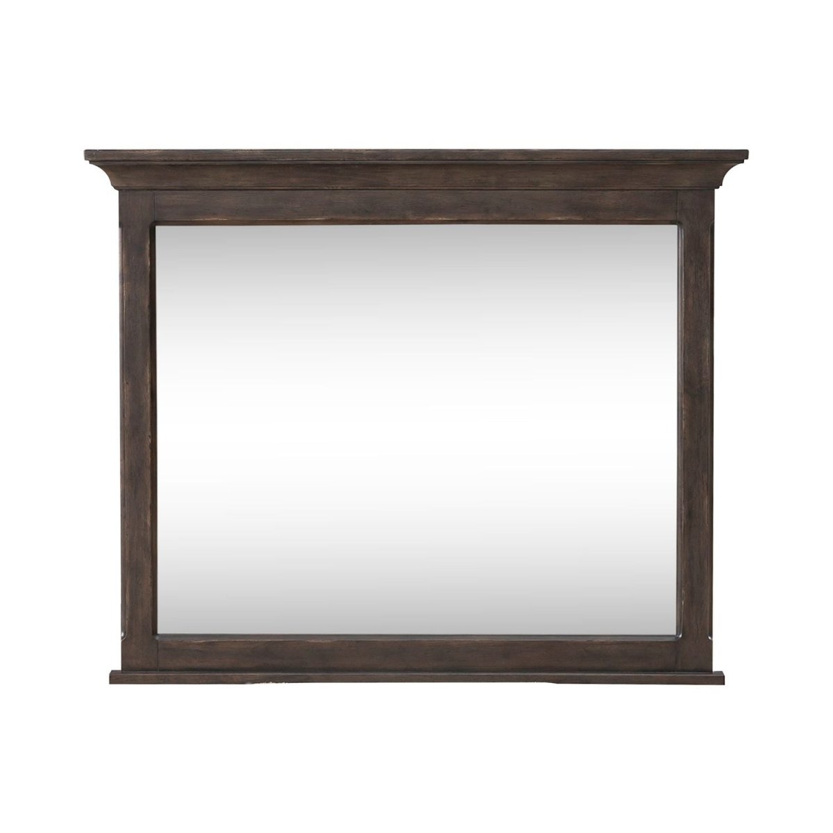 Paradise Valley - Landscape Mirror - Dark Brown