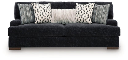 Whitmore Manor - Sofa - Black Pearl Stationary Sofas by Benchcraft® - Walls Furniture & Mattress
