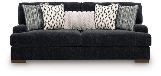 Whitmore Manor - Sofa - Black Pearl Stationary Sofas by Benchcraft® - Walls Furniture & Mattress