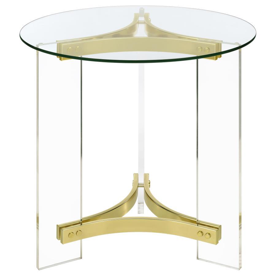 Janessa - Acrylic Coffee And End Table Set Table Sets by Coaster Fine Furniture - Walls Furniture & Mattress