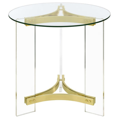 Janessa - Acrylic Coffee And End Table Set Table Sets by Coaster Fine Furniture - Walls Furniture & Mattress