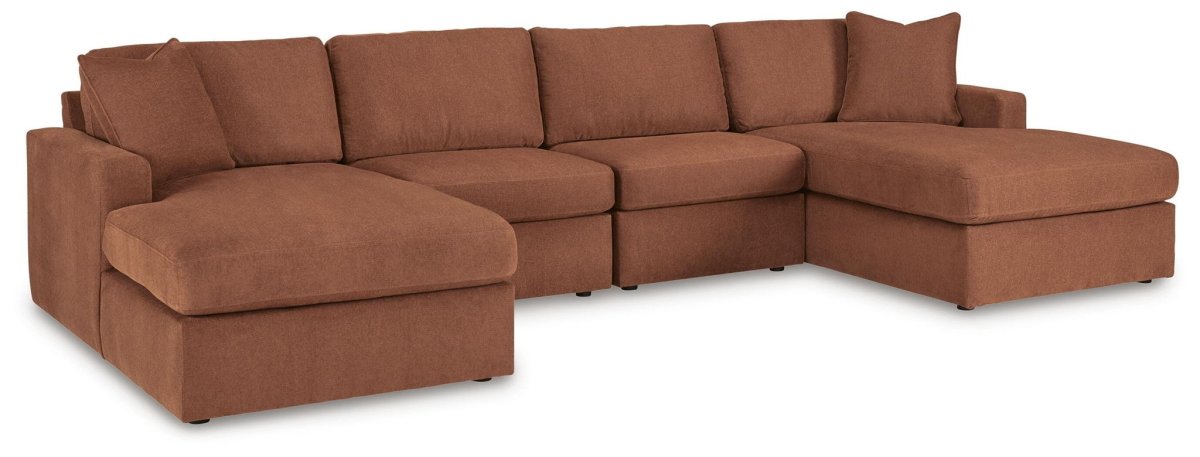 Modmax - U-Shaped Sectional - Spice Stationary Sectionals by Signature Design by Ashley® - Walls Furniture & Mattress