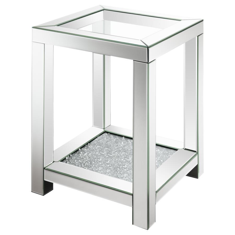 Valentina - Square Glass Top Table End Tables by CoasterElevations - Walls Furniture & Mattress