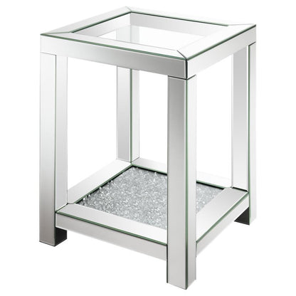 Valentina - Square Glass Top Table End Tables by CoasterElevations - Walls Furniture & Mattress