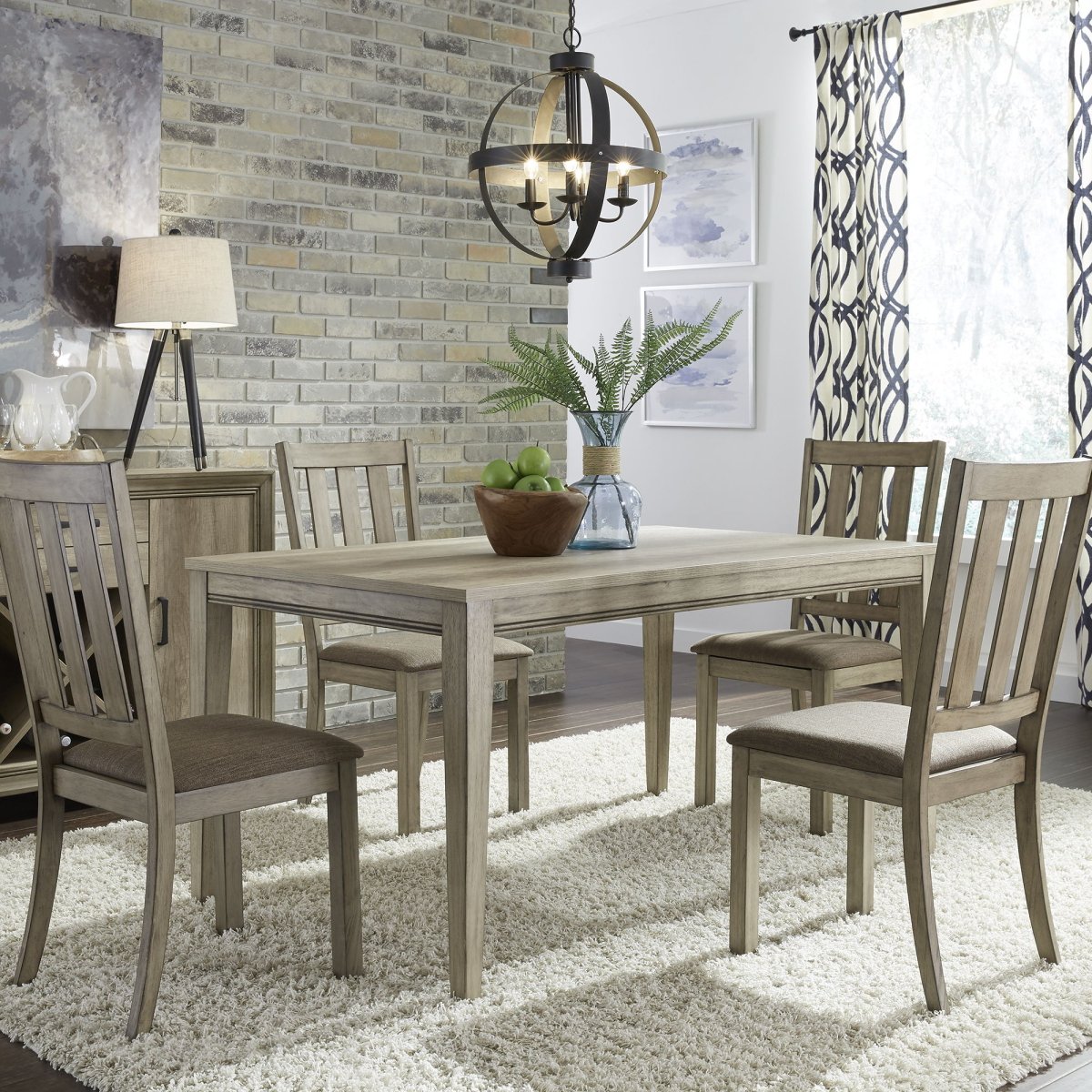 Sun Valley - Leg Table Set 5 Piece Dining Room Sets by Liberty Furniture - Walls Furniture & Mattress