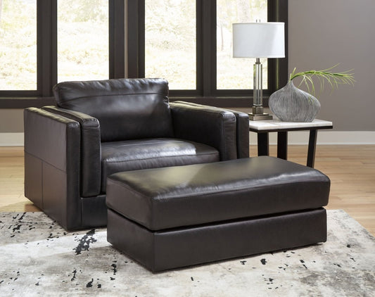 Amiata - Living Room Set Stationary Chair & Ottoman by Signature Design by Ashley® - Walls Furniture & Mattress