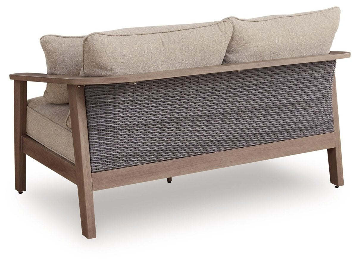 Harmony Headlands - Loveseat With Cushion - Natural / Gray Loveseats by Signature Design by Ashley® - Walls Furniture & Mattress