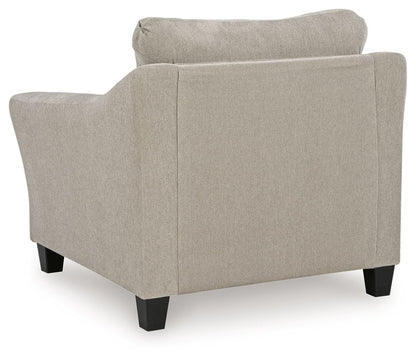 Willarae - 2 Pc. - Chair And A Half, Ottoman - Taupe Stationary Chair & Ottoman by Benchcraft® - Walls Furniture & Mattress