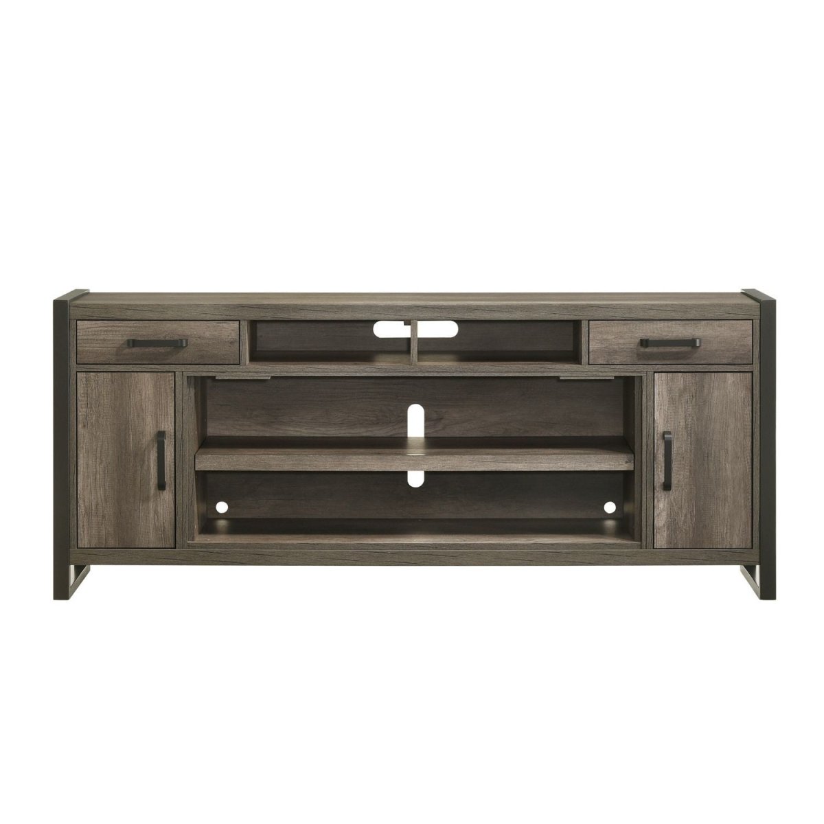 Fireplace TV Consoles - 78" Fireplace TV Console FTS - Brown Fireplace TV Stands by Liberty Furniture - Walls Furniture & Mattress