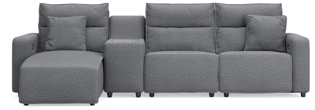 Modmax II - Reclining Sectional - Salt And Pepper Reclining Sectionals by Signature Design by Ashley® - Walls Furniture & Mattress