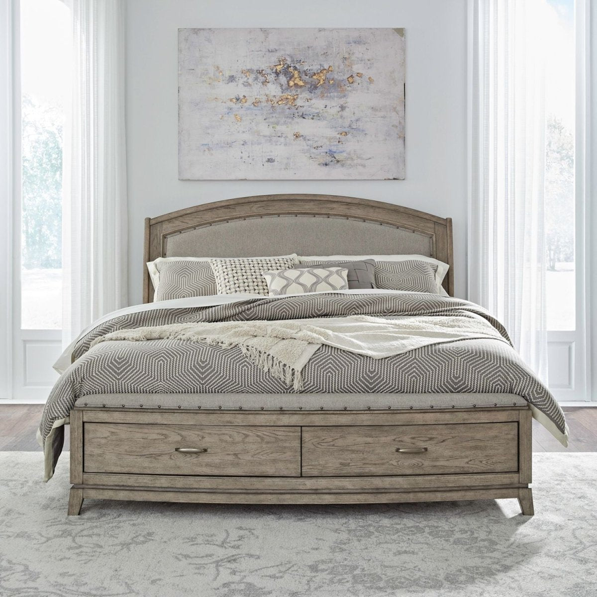 Avalon - Upholstered Storage Bed Storage Beds by Liberty Furniture - Walls Furniture & Mattress