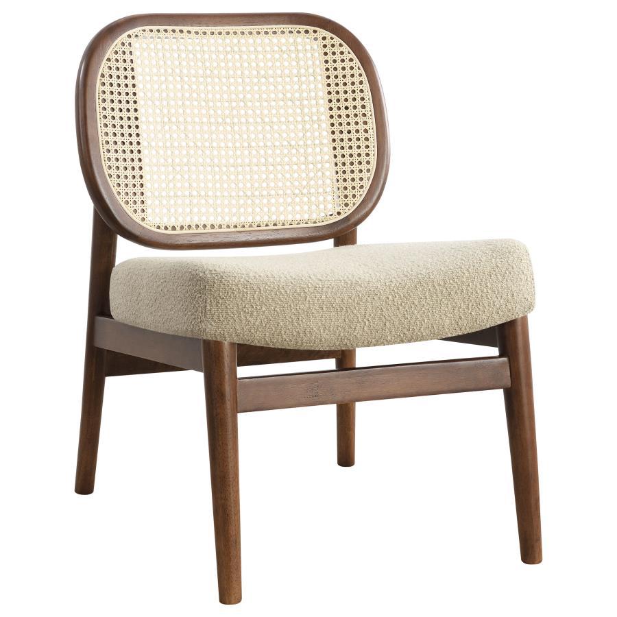 Rayo - Rattan Cane Back Accent Chair With Padded Seat Accent Chairs by Coaster Fine Furniture - Walls Furniture & Mattress