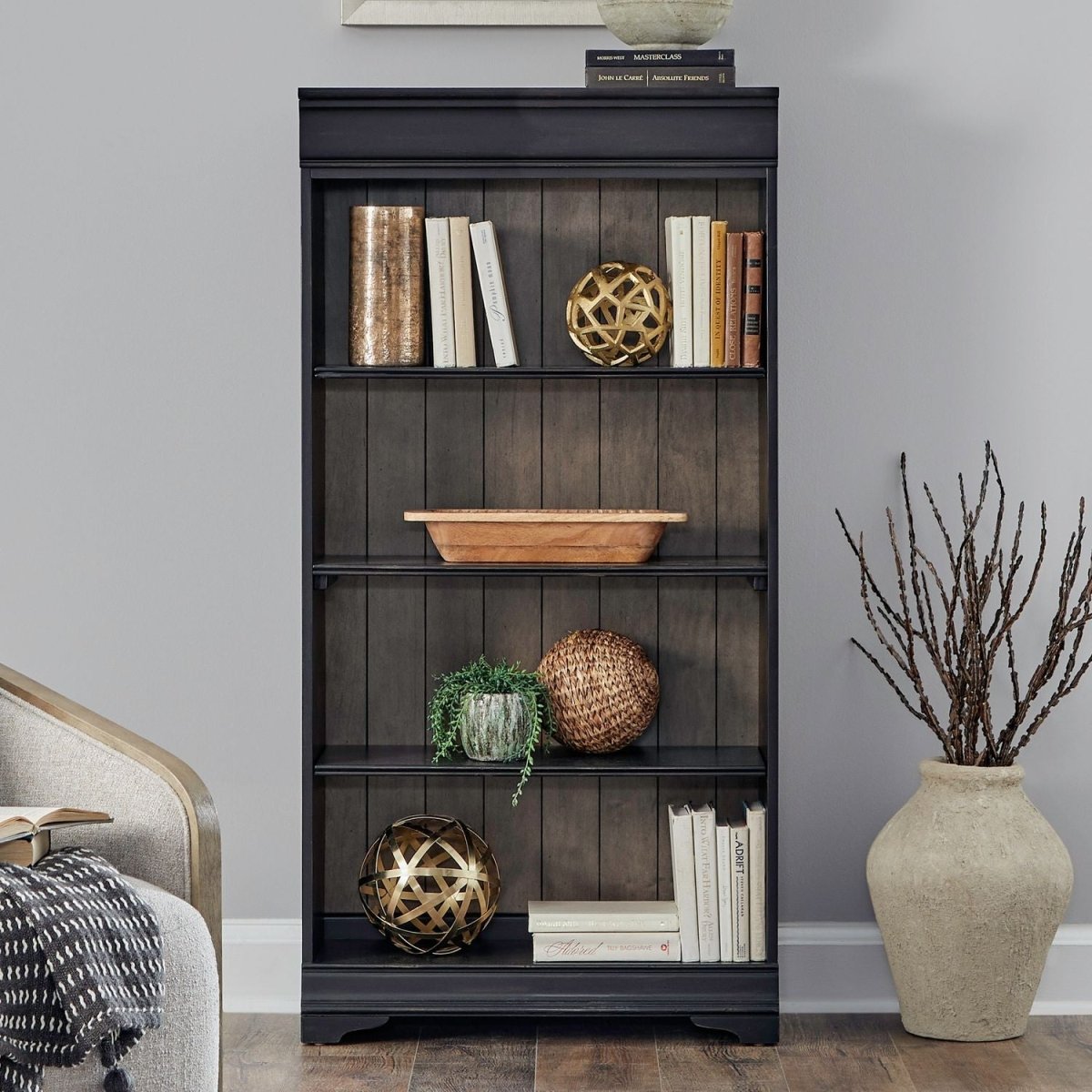 Meritage - Bookcase (RTA) Standard Bookcases by Liberty Furniture - Walls Furniture & Mattress