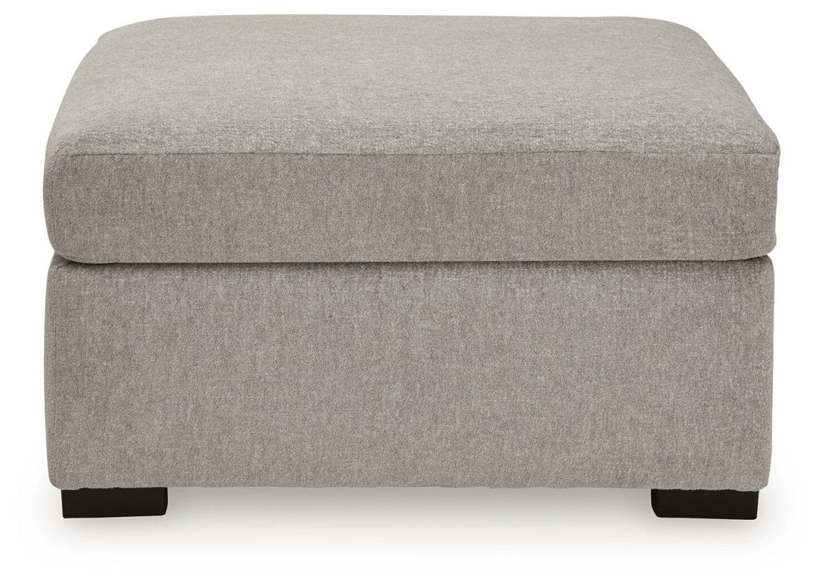 ModMax Luxe - Oversized Accent Ottoman - Flint Accent Ottomans by Benchcraft® - Walls Furniture & Mattress