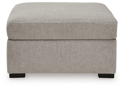 ModMax Luxe - Oversized Accent Ottoman - Flint Accent Ottomans by Benchcraft® - Walls Furniture & Mattress