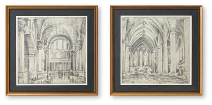 Downyard - Wall Art Set (Set of 2) - Black / Beige Framed Print Sets by Signature Design by Ashley® - Walls Furniture & Mattress