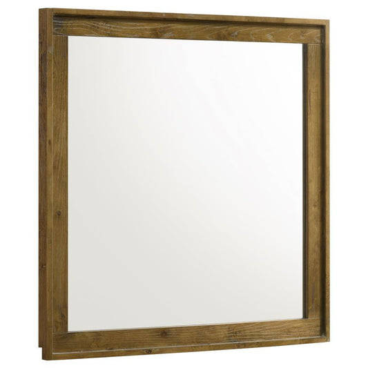 Henderson - Dresser Mirror - Medium Oak Bedroom Mirrors by Coaster Fine Furniture - Walls Furniture & Mattress
