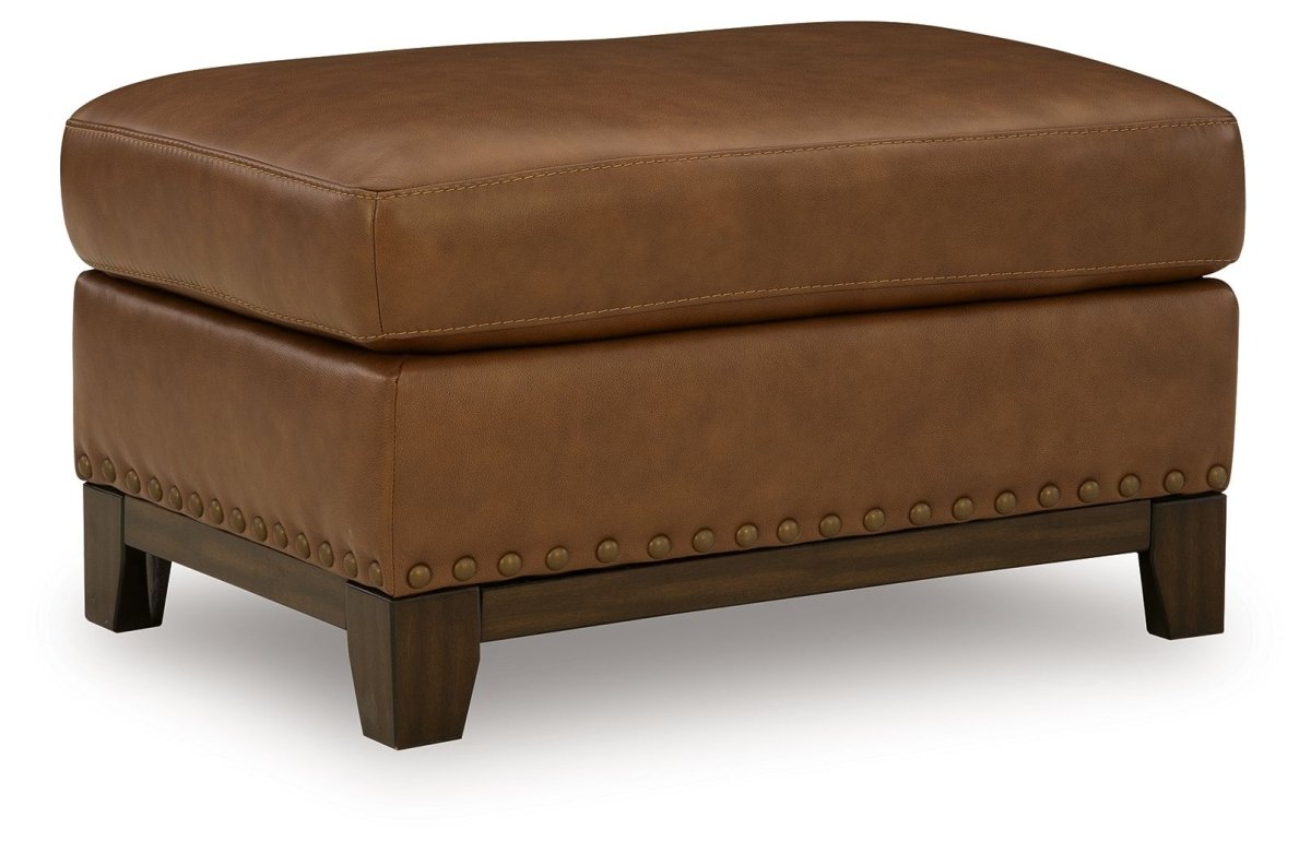 Saonara - Ottoman - Amber Upholstered Ottomans by Signature Design by Ashley® - Walls Furniture & Mattress