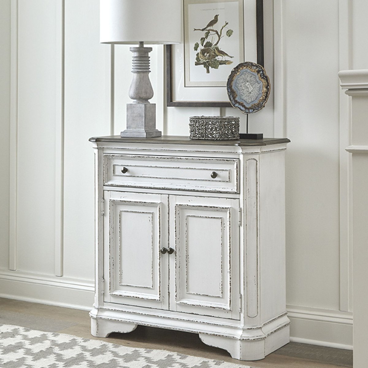Magnolia Manor - Accent Cabinet - White Accent Cabinets by Liberty Furniture - Walls Furniture & Mattress