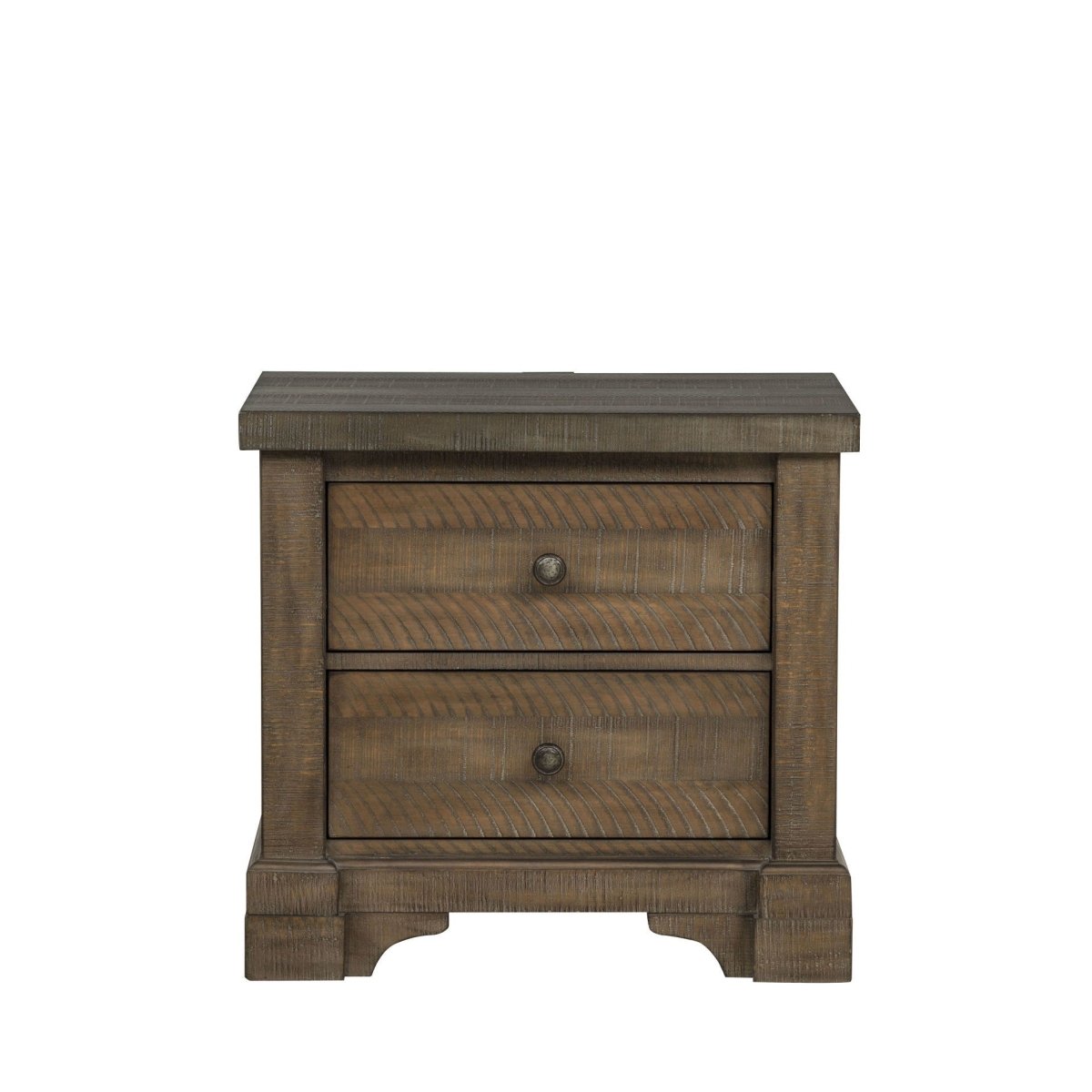 Augusta - Two Drawer Nightstand With USB Port Nightstands w/ Charging Stations by New Classic - Walls Furniture & Mattress