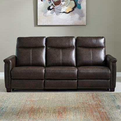 Crawford - Sofa P3 & ZG - Finch Cacao Reclining Sofas by Liberty Furniture - Walls Furniture & Mattress